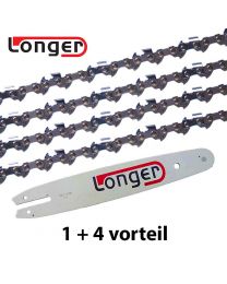 1 + 4 Kombinationsset 30cm 3/8"LP 1,1mm Longer (44E)