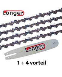 1 + 4 Kombinationsset 30cm 3/8"LP 1,3mm Longer (44E)