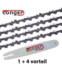 1 + 4 Kombinationsset 35cm 3/8"LP 1,3mm Longer (50E)