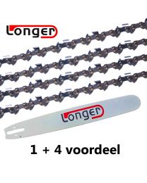 1 + 4 Kombinationsset 70cm 3/8" 1,6mm Longer (91E)