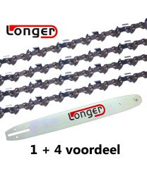 1 + 4 Kombinationsset 35cm 3/8"LP 1,1mm Longer (52E)