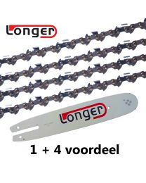 1 + 4 combo deal 12''/30cm 3/8"LP 0.050'' Longer (44E)