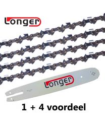 1 + 4 combo deal 16''/40cm 3/8"LP 0.050'' Longer (55E)