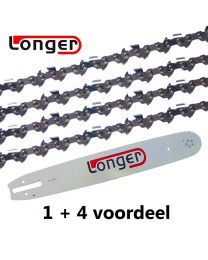 1 + 4 Kombinationsset 45cm 3/8" 1,6mm Longer (66E)