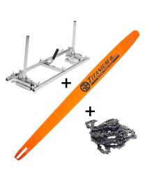 Starter Satz Mobile tragbar Sägewerk 48'' Schwertlänge 125cm (oa Stihl)